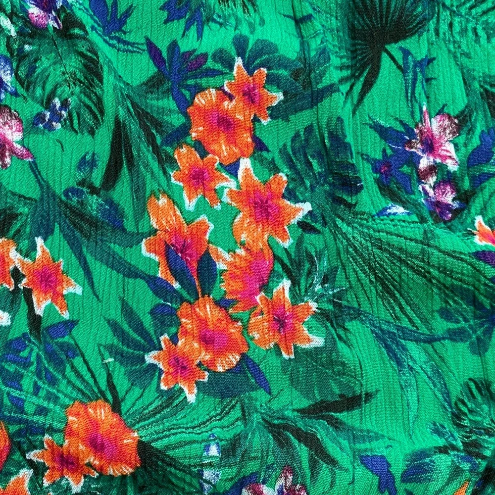 LAST CHANCE! No Boundaries Vibrant Green Floral Maxi Dress - Large
